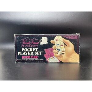Vintage Trivial Pursuit Pocket Player Set Bo b Tube 1987 Family House Party Game